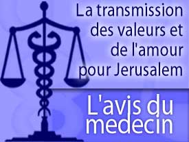 L'avis du médecin : La transmission des valeurs et de l'amour pour Jérusalem